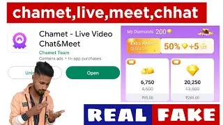 Chamet app real or fake | free live chat | free diamond trick | @ruplaldigital