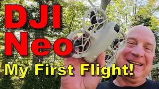 DJI Neo: Мой первый полет...пробую функции запуска с ладони!