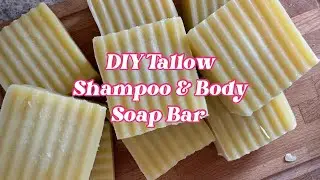 One Soap to Rule Them All: DIY Tallow Shampoo and Body Bar | DIY Haircare