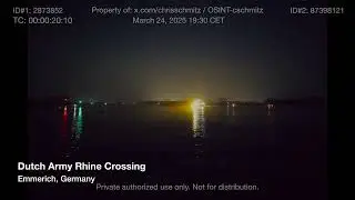 Timelapse Dutch Army Engineers Night- Cross the Rhine: Operation Plunder Tribute 2025