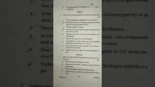 +3 1st Semester NEP-Minor-I Chemistry 2024 Question//1st Semester//Utkal University #examquestion