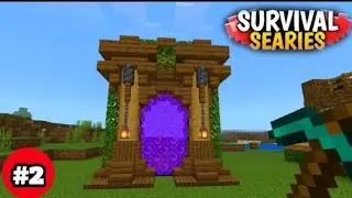 Making Neither Portal🤩In Minecraft PE Survival Series Part 2 [Hindi]
