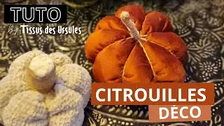 TUTORIEL COUTURE : Citrouilles D&eacute;co