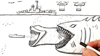 Drawing Deep Sea Monster Attack El Gran Maja