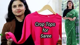 Crop Tops for Saree | Saree With Crop Top Look | MomaTiara 