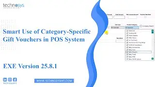 Smart Use of Category-Specific Gift Vouchers in POS System | TechnosysInt