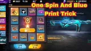 blueprint trick in free fire | one spin blueprint trick | blueprint trick