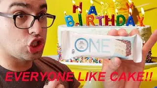 ONE BIRTHDAY CAKE PROTEIN BAR REVIEW!! #protein #proteinbar #review