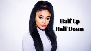 Quick Half Up Half Down on Straightened Hair | jasmeannnn