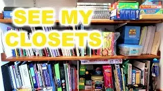 🗑Homeschool Closet Clean Out & Organization