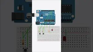Controlling LED using two push buttons