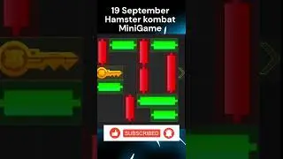 19 September Mini Games Puzzle Hamster Kombat | Puzzle game Solved 100%