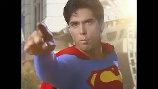 Gerard Christopher Superman in-front of Daily Planet (Season Five)