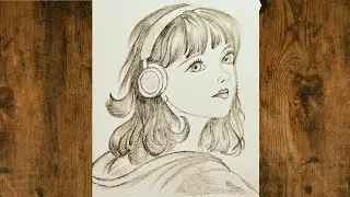 How to draw a girl face in easy steps//face drawing// girl face easy 
