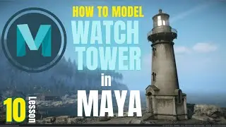 How to Model a Watch Tower in Maya |  Beginner-Friendly 3D Maya Polygon Modelling Tutorial