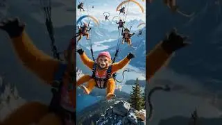 Monkey Skydance Over Sweden | Cloud Carnival Above the Alps