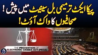 PECA Act Amendment Bill 2025 presented in Senate - Aaj News