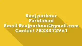 Unique Act parkour by Raaj parkour
