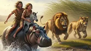 Life Million Years Ago | Prehistoric Savanna Life: Epic Wildlife Chase & Early Humans Survival Story