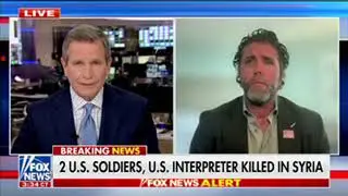 Морской пехотинец ВМС США анализирует нападение сирийцев на телеканал Fox News, в результате кото...