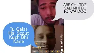 Random Guy Abusing Scout On insta Live 😯😲
