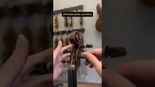 Como Afinar o #Violino pelas cravelhas? 🎻