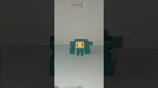 Cardboard Mini Robot 05 (Alt Color) #shorts #cardboardmodel