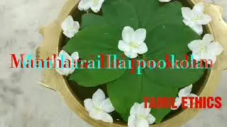 #TamilEthics, #urulipookolam, மந்தாரை இலை பூ கோலம் - 2|uruli flower decoration ideas#uruliflower
