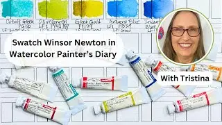 Winsor Newton Watercolors on The Painter's Color Diary Part 1🎨 #swatches #watercolor #WinsorNewton