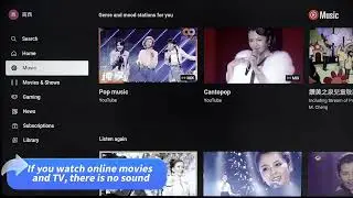 For Haier TV, If the picture is normal but no sound,how to solve it by ourself.