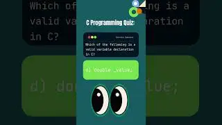 Which of the Following is a Valid Variable Declaration in C? | C Programming Quiz