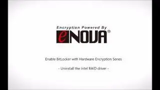 Uninstall the Intel RAID driver