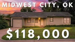 Charming Midwest City Home for Sale - Only $118K!- Oklahoma House Tour