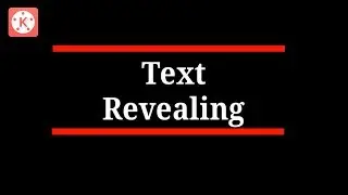 How to make REVEALING TEXT in kinemaster like adobe after effect