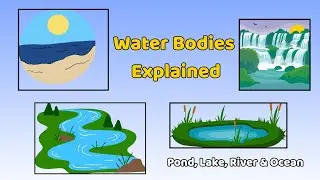 Types of Water Bodies for Kids | Oceans, Rivers, Lakes & Ponds Explained Simply