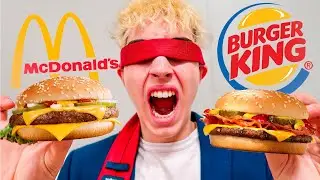 SI ADIVINAS LA COMIDA A CIEGAS GANAS 1000$! (McDonalds vs Burguer King)