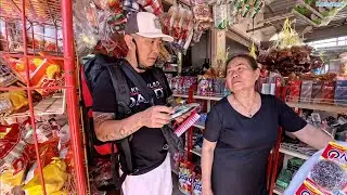 Shopping at the local convenience store in Laos