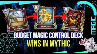 Gods Unchained: Game of the Day, this Budget control magic wins in mythic, close game against aggro