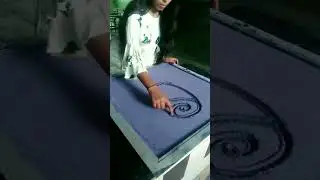 How to draw the flower capital letter of S .🌹