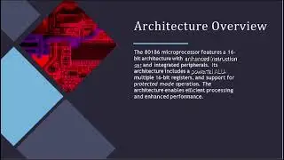 80186 16-bit microprocessor