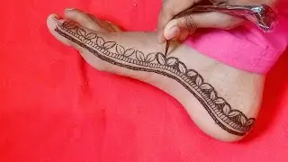 Beautiful&easy feet mehndidesign/mehndidesign/easy&simple mehndi/bridal feet mehdi/mehndi ka design