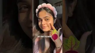 Beet root sheet mask ✨ #youtube #hair #skincare