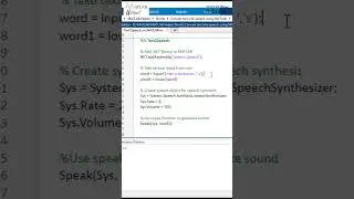 Convert text into speech using MATLAB  #shorts