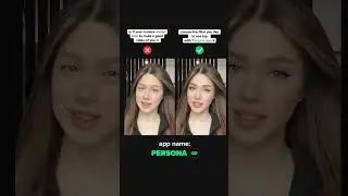 Persona 💚 Better than photoshop! #makeup #filters #beautyhacks #selfie