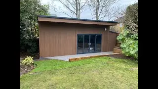 SkyTrak Golf Simulator Garden Cabin.