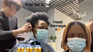 Black Girl Gets Hair Done (Dyed) In China 🇨🇳 | Shocking Results |😱😱
