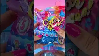 Barbie Color Reveal #shorts #asmr #barbie #unboxing #toys #mini #pets