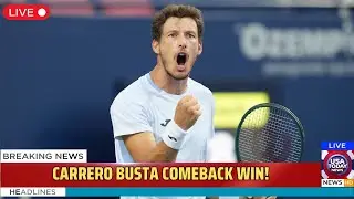 Pablo Carreno Busta&rsquo;s Comeback Win Over Liam Draxl | National Bank Open 2025 Highlights