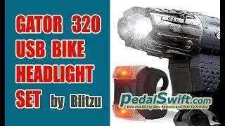 Gator 320 USB Rechargeable Best Bike Headlight Set by Blitzu Review