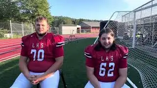 Liberty linemen Connor Acord and Alex Jarrell 